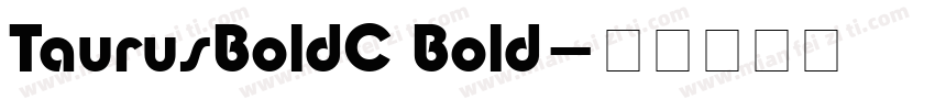 TaurusBoldC Bold字体转换
